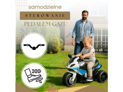 Elektrická motorka pre dieťa 66 X 37 X 44 CM KC0015