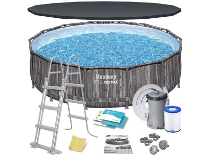 Záhradný bazén s konštrukciou 427 x 107 cm 11v1 Bestway 5614Z
