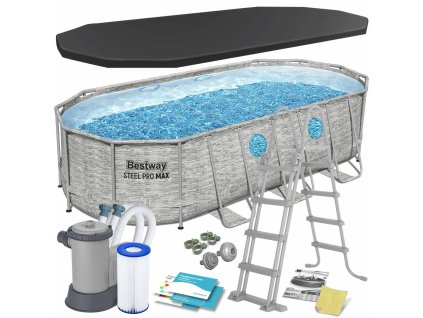 Záhradný bazén s rámom 549 x 274 x 122 cm 12v1 Bestway 56716N