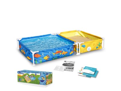 Záhradný bazén s rámom pre deti s pieskoviskom 213 x 112 x 30,5 cm Bestway 561CF