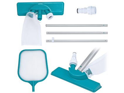 Súprava na čistenie bazéna tyč 167 cm + vysávač + sieťka Bestway 58013