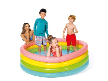 Nafukovací bazén Dúha 4 prstence 168 x 46 cm INTEX 56441