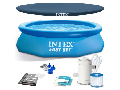 Záhradný bazén s nafukovacím prstencom 305 x 76 cm 4v1 INTEX 28122