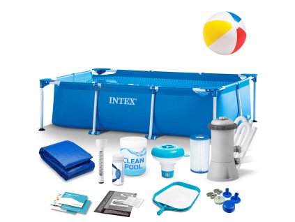 Záhradný bazén s konštrukciou 220 x 150 x 60 cm 15v1 INTEX 28270