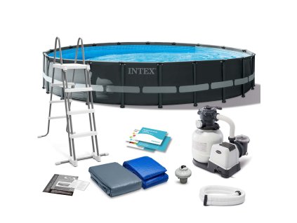 Záhradný bazén s konštrukciou 610 x 122 cm 11v1 INTEX 26334