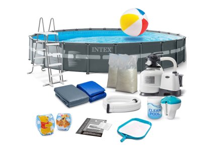 Záhradný bazén s rámom 732 x 132 cm 17v1 INTEX 26340
