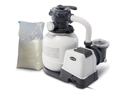 Piesková filtračná pumpa 7900 l/h INTEX 26646 + piesok 25 kg