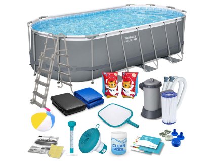 Záhradný bazén s rámom 549 x 274 x 122 cm 17v1 Bestway 56710
