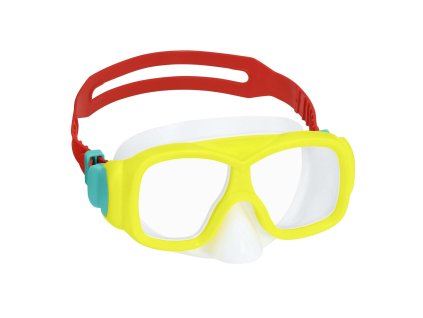 Žlto-červená plavecká maska Bestway 22039