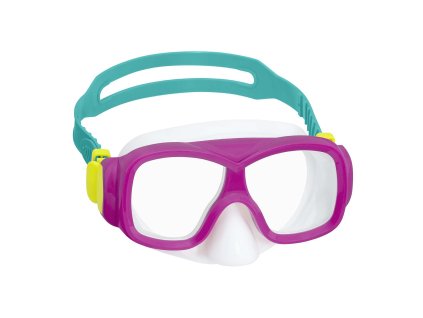 Ružovo-tyrkysová plavecká maska Bestway 22039