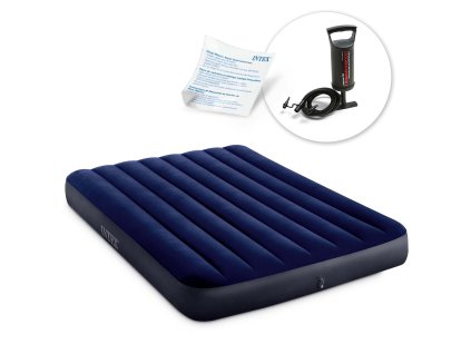 Nafukovací matrac 191x137x25 cm s piestovou pumpou INTEX 64758