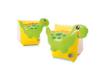 Nafukovacie rukávniky pre deti s motívom dinosaurov 23 x 20 cm INTEX 56664