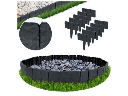 Záhradný lem Plonos 250 cm PL-962 antracitový