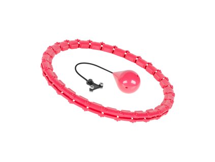 Smart Hula Hop chudnúci kruh s výstupkami a závažím 50cm, ružový, REBEL ACTIVE