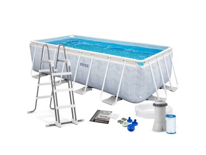Záhradný bazén s konštrukciou 400 x 200 x 100 cm 4v1 INTEX 26780