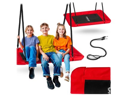 Hojdačka bocianie hniezdo obdĺžniková Neo-Sport Swingo 110 x 70 cm