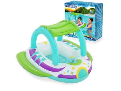 Plážový čln na plávanie so strieškou 107 x 112 cm Bestway 34149