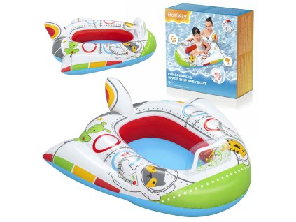 Plážový nafukovací čln vesmírna loď 104 x 99 cm Bestway 34178