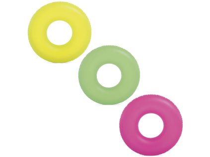 Kruhový plavák Neon priemer 91 cm - 3 farby INTEX 59262 žltý
