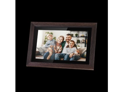 Digitálny fotorámik Kruger&Matz FRAMEO Wi-Fi 10,1" drevený rám