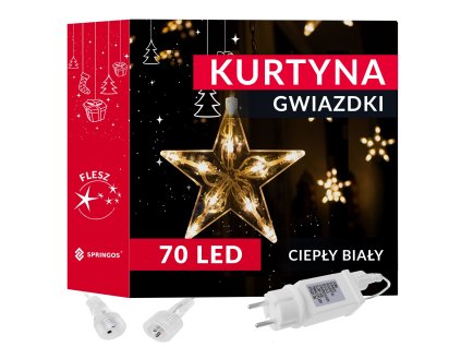 CL4016 HVIEZDY NA ZÁCLONY 70 LED