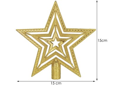 CA0787 VIANOČNÁ OZDOBA "HVIEZDA" 14,5 CM