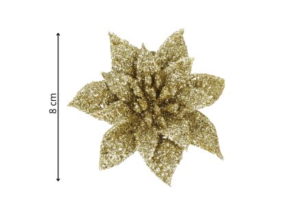 CA0725 VIANOČNÁ DEKORÁCIA "POINSETTIA" 11X11 CM