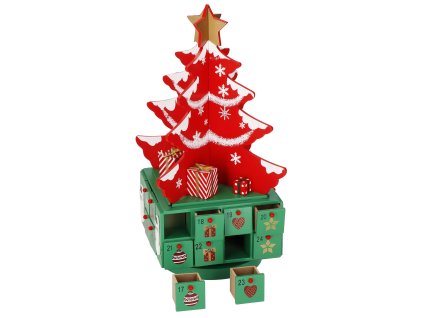 64910 ca1073 ozdoba swiateczna choinka 19x19x41 cm M0