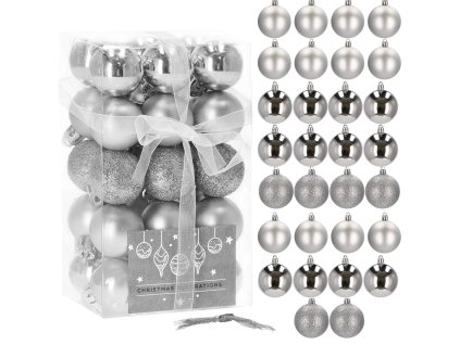 CA0010 VIANOČNÉ GULE 3 CM 30 KS.