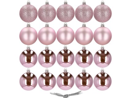 CA0098 VIANOČNÉ GUĽKY 4 CM 20 KS.