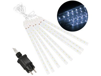 Vianočné LED cencúle 288 LED studená biela 7,2 m S-CL4140