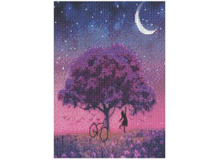 Diamantové maľovanie strom 30 × 40 cm S-DP0037