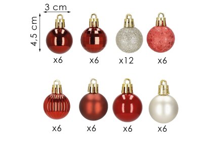 CA1130 VIANOČNÉ GULE 3 CM 54 KS.
