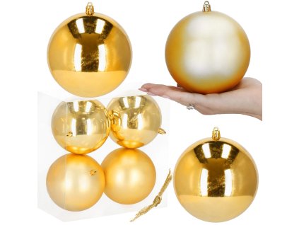 CA1182 VIANOČNÉ GULE 12 CM 4 KS.
