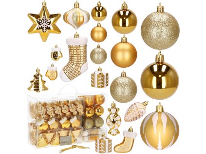 CA0157 VIANOČNÉ OZDOBY 77 KS.