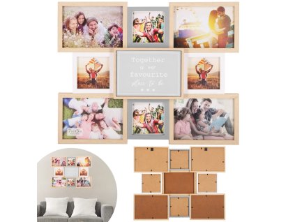 PF0031 RÁM NA 9 FOTIEK