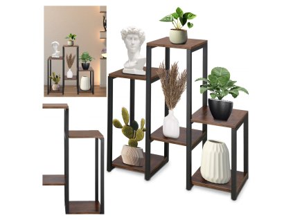 GA0208 KOVOVÝ STOJAN NA KVETY 62 X 24 X 80 CM