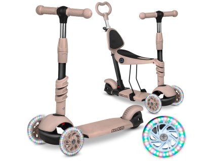 Trojkolesová kolobežka Ricokids Todi - béžová