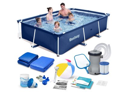 Záhradný bazén s rámom 259x170x61 cm sada 15v1 Bestway 56403N
