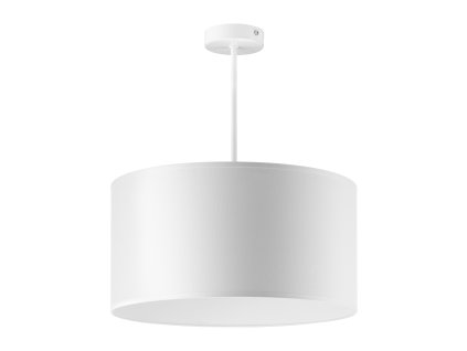 Biele závesné svietidlo E27 60W, krátke