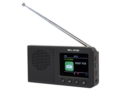 Kuchynské rádio FM/DAB+ BLOW RK3 BT čierne
