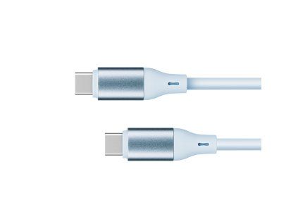 USB-C kábel USB-C 100 W PD 1 m silikónový modrý Krüger&Matz Basic L-KM1269-1BL