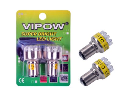 Auto žiarovka 12V S-25-12LED/1157 žltá/blister-2ks
