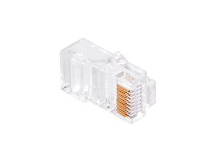 Telefónna zástrčka RJ45 8P 8C(drat)priechodná CAT.5E