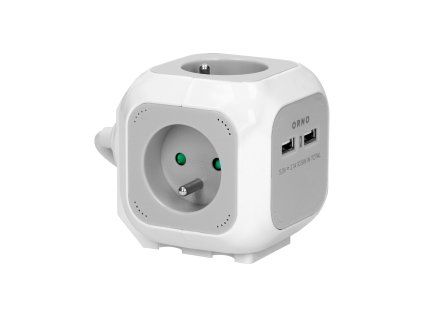 Predlžovačka 4xE+2xUSB, 1,4m kábel O-OR-AE-13144