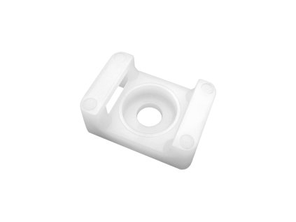 Biele skrutkovacie káblové držiaky 16x11mm 100ks