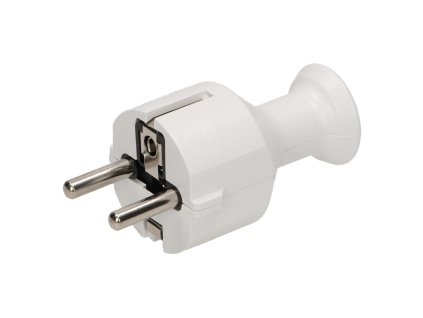 Biela univerzálna zásuvka s uzemnením 2P+Z