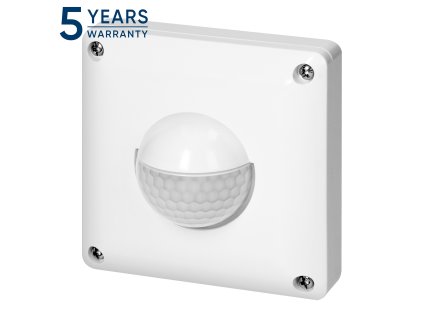 Biely PIR pohybový senzor 160°, IP65, 500W