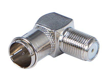 Koaxiálny adaptér F-konektor šikmý