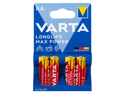 Alkalická batéria AA 1.5 LR6 Varta LONGLIFE MAX POWER